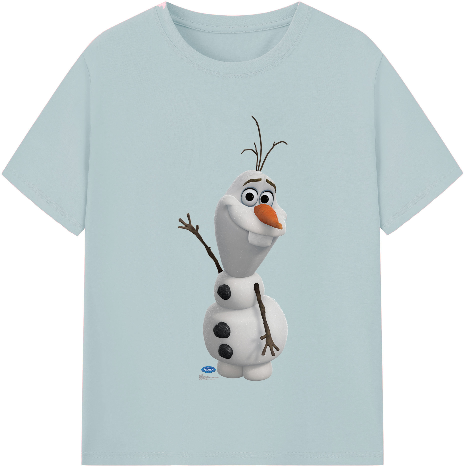 （画像用） アナと雪の女王 アンナ エルサ Frozen Anna Elsa 綿100％半袖Tシャツ（フロントプリント）